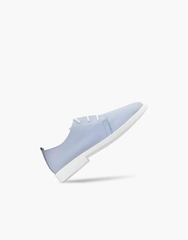 Soft Leather Lace-Up Flats