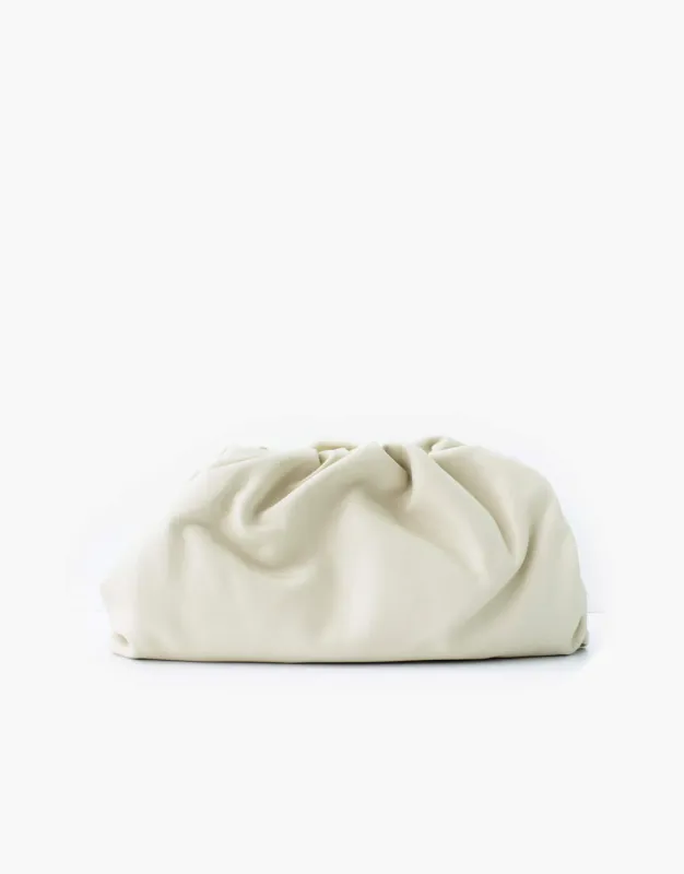 Leather Pouch Clutch Bag