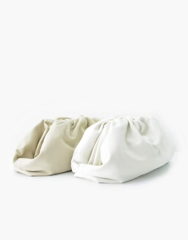 Leather Pouch Clutch Bag