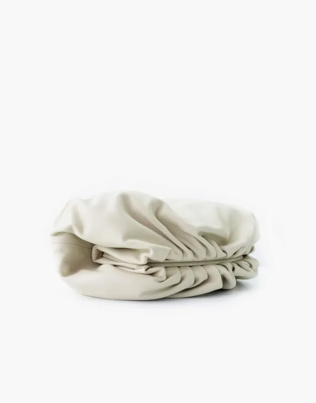 Leather Pouch Clutch Bag