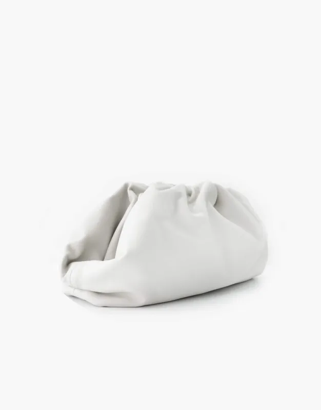 Leather Pouch Clutch Bag