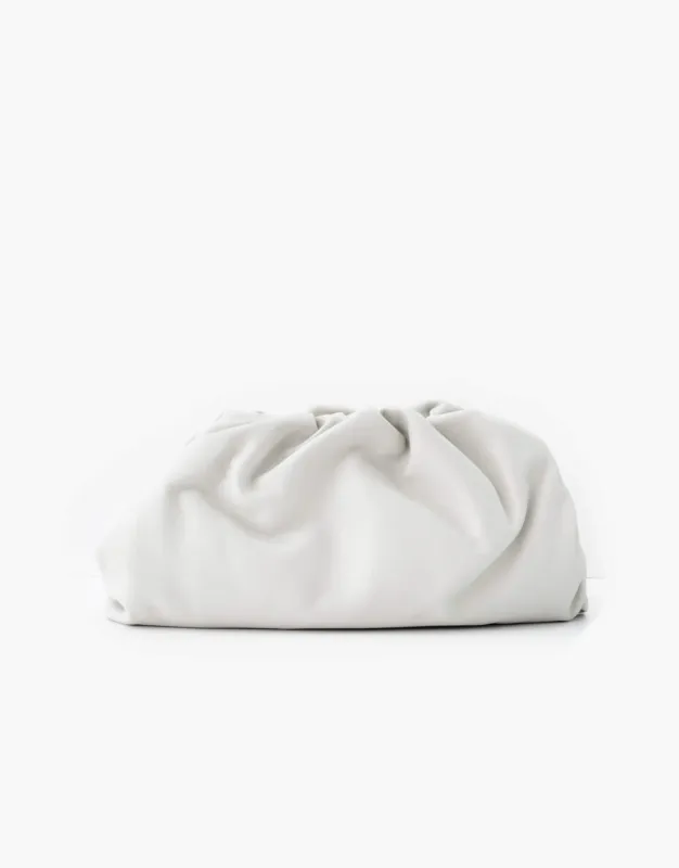 Leather Pouch Clutch Bag