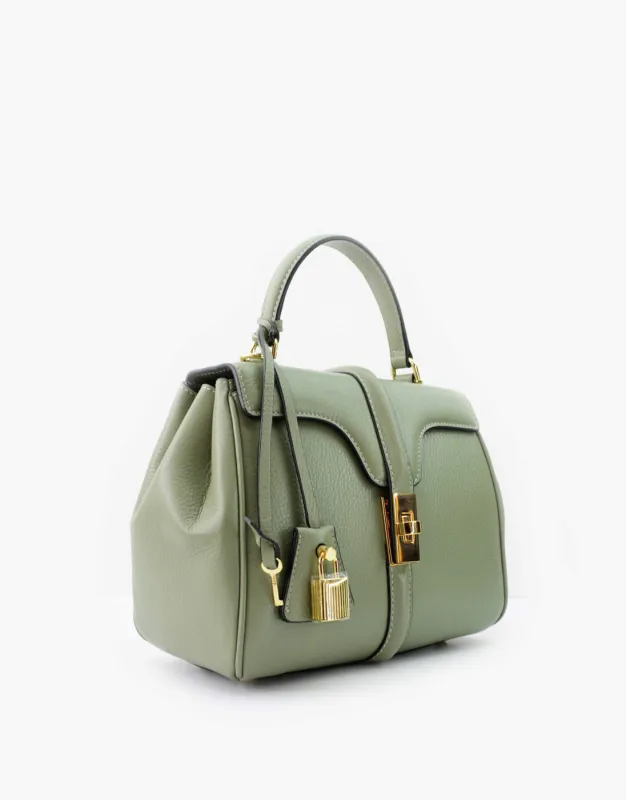 Leather Hand Bag / Long Cross Body