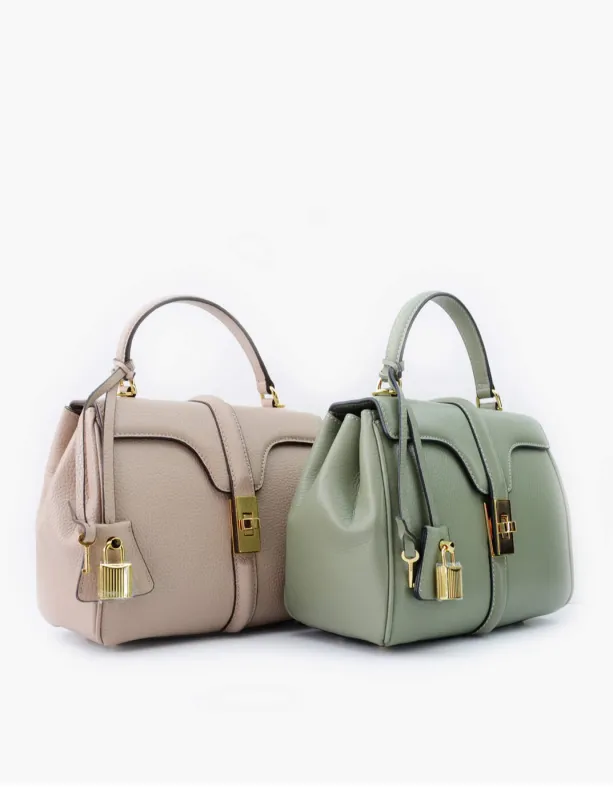Leather Hand Bag / Long Cross Body