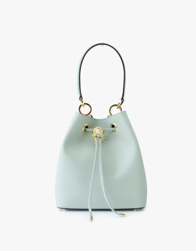 Leather Small Bucket Hand Bag