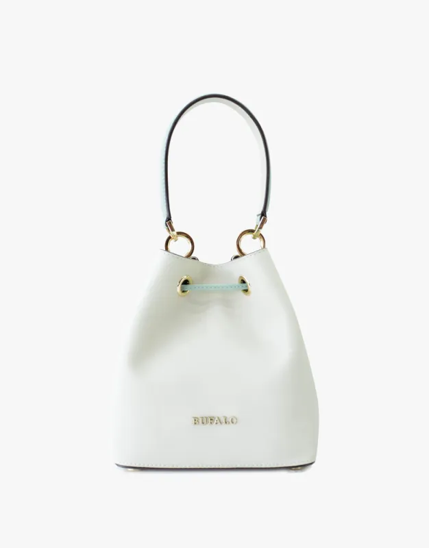 Leather Small Bucket Hand Bag