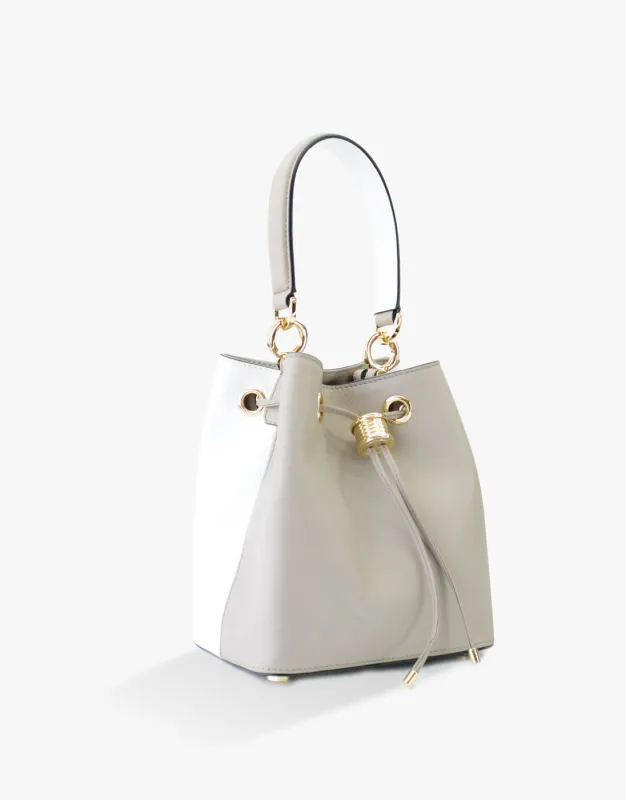 Leather Small Bucket Hand Bag