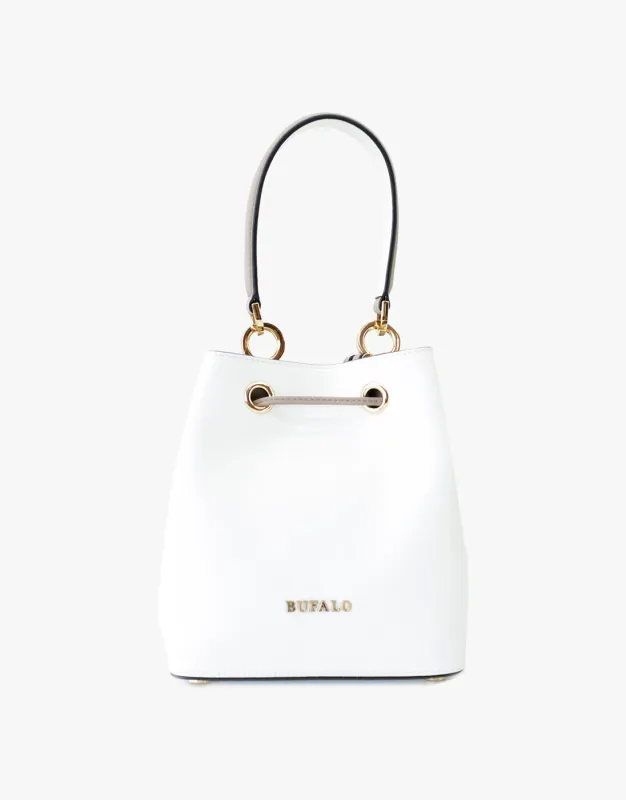 Leather Small Bucket Hand Bag